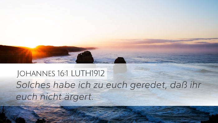 Johannes 16:1 LUTH1912 Bible Verse Image