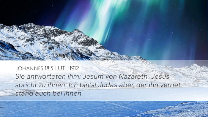 Johannes 18:5 LUTH1912 Bible Verse Image