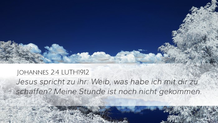 Johannes 2:4 LUTH1912 Bible Verse Image