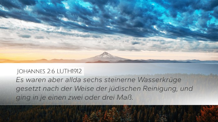 Johannes 2:6 LUTH1912 Bible Verse Image