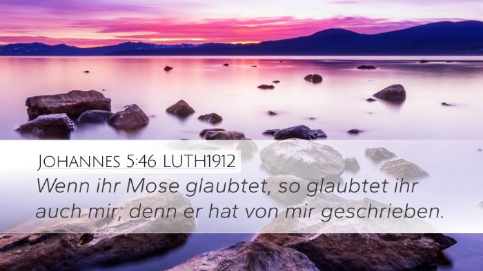 Johannes 5:46 LUTH1912 Bible Verse Image