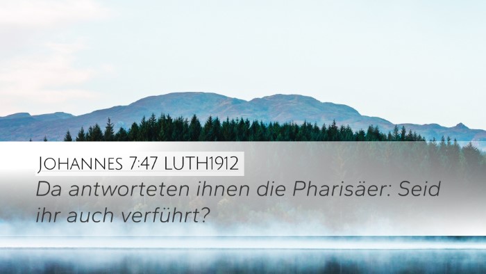 Johannes 7:47 LUTH1912 Bible Verse Image