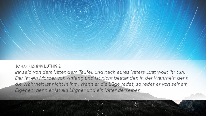 Johannes 8:44 LUTH1912 Bible Verse Image