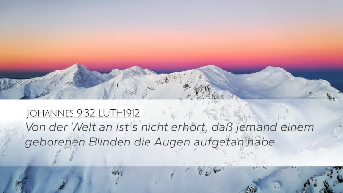 Johannes 9:32 LUTH1912 Bible Verse Image