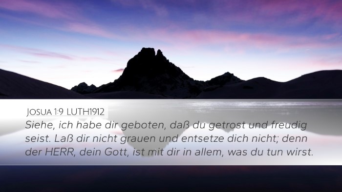 Josua 1:9 LUTH1912 Bible Verse Image