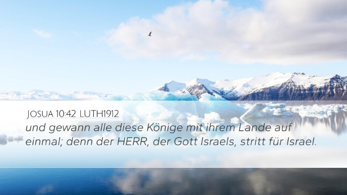 Josua 10:42 LUTH1912 Bible Verse Image