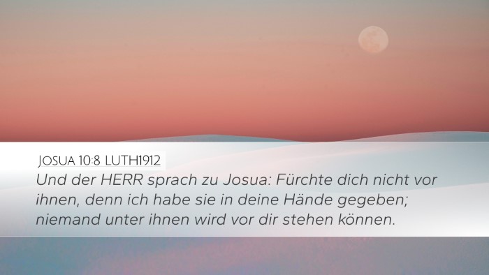 Josua 10:8 LUTH1912 Bible Verse Image