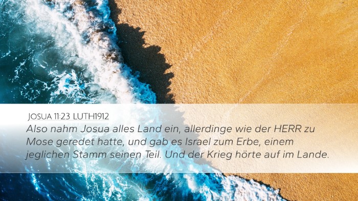 Josua 11:23 LUTH1912 Bible Verse Image