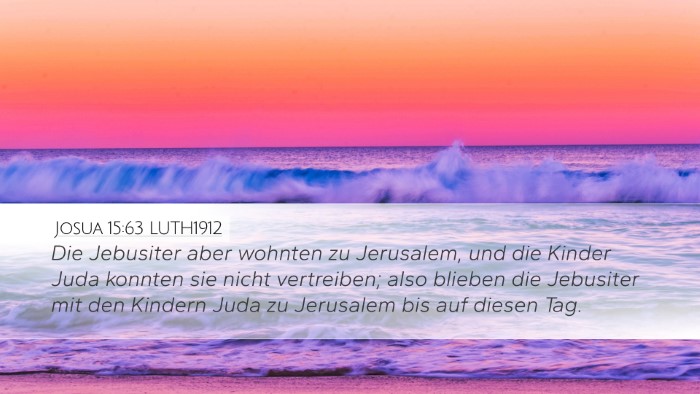 Josua 15:63 LUTH1912 Bible Verse Image