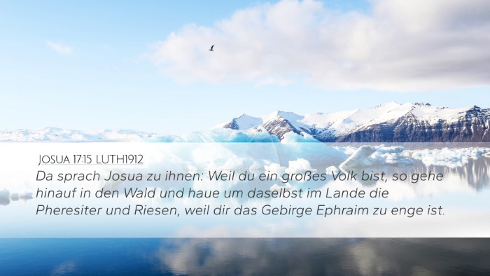Josua 17:15 LUTH1912 Bible Verse Image