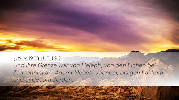 Josua 19:33 LUTH1912 Bible Verse Image