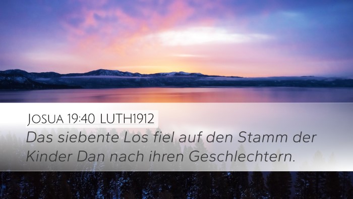Josua 19:40 LUTH1912 Bible Verse Image