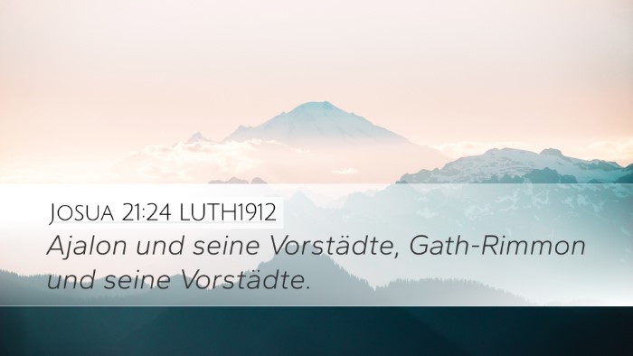 Josua 21:24 LUTH1912 Bible Verse Image