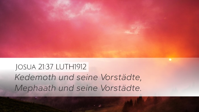 Josua 21:37 LUTH1912 Bible Verse Image