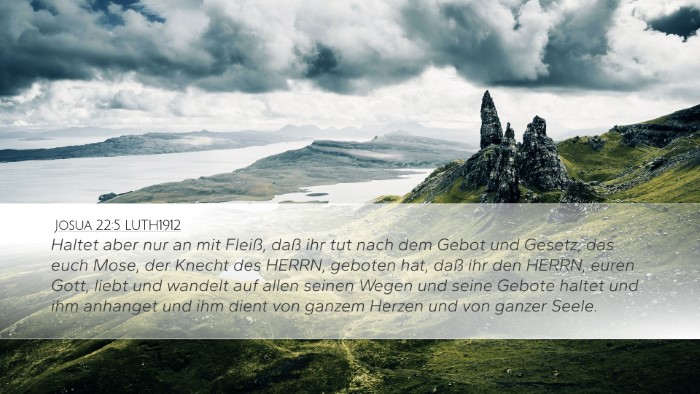 Josua 22:5 LUTH1912 Bible Verse Image