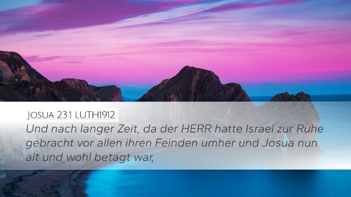 Josua 23:1 LUTH1912 Bible Verse Image
