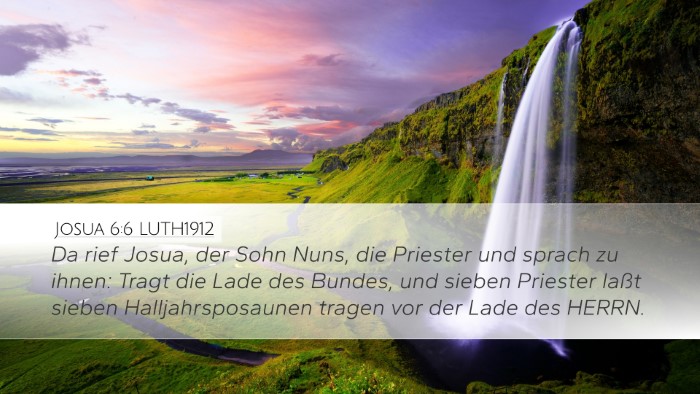 Josua 6:6 LUTH1912 Bible Verse Image