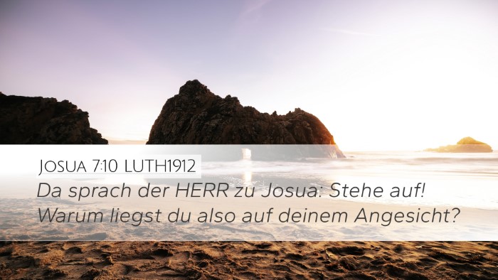 Josua 7:10 LUTH1912 Bible Verse Image