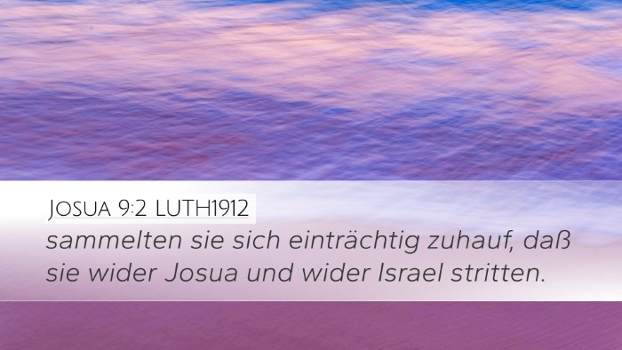 Josua 9:2 LUTH1912 Bible Verse Image