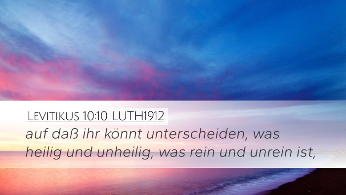 Levitikus 10:10 LUTH1912 Bible Verse Image