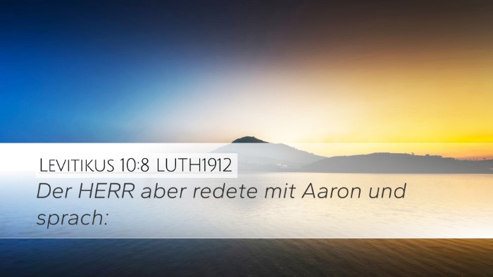Levitikus 10:8 LUTH1912 Desktop Wallpaper - Der HERR aber redete mit Aaron und - Desktop Bible Verse Wallpaper