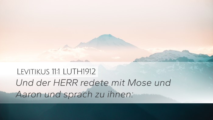 Levitikus 11:1 LUTH1912 Bible Verse Image