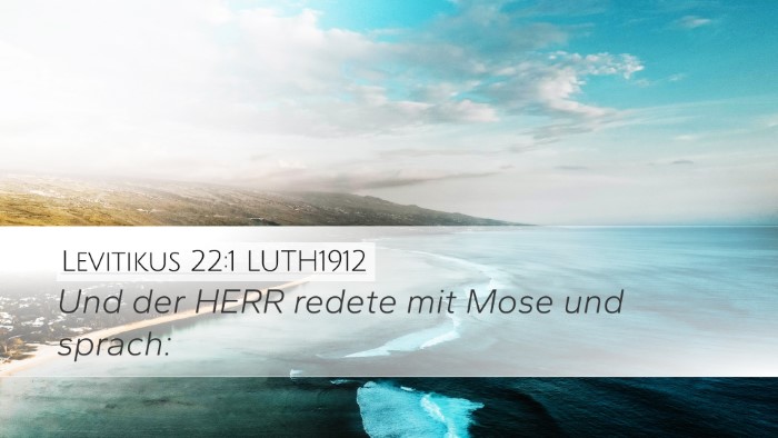 Levitikus 22:1 LUTH1912 Bible Verse Image