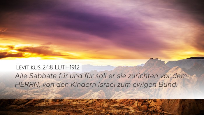 Levitikus 24:8 LUTH1912 Bible Verse Image