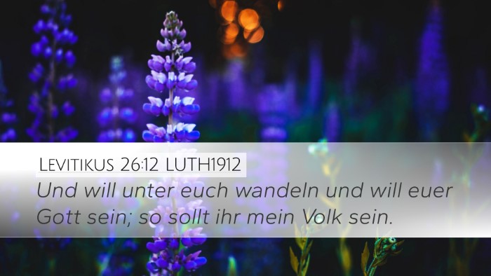 Levitikus 26:12 LUTH1912 Bible Verse Image