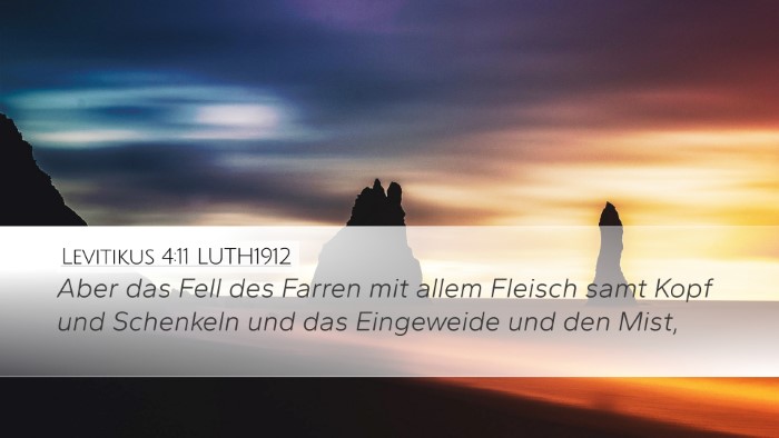Levitikus 4:11 LUTH1912 Bible Verse Image