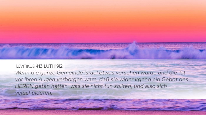 Levitikus 4:13 LUTH1912 Bible Verse Image