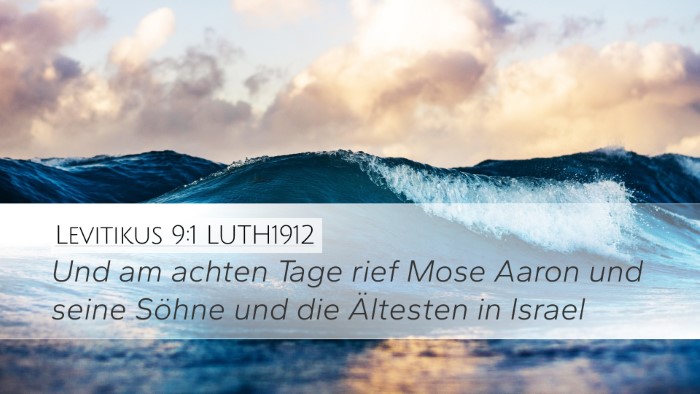 Levitikus 9:1 LUTH1912 Bible Verse Image