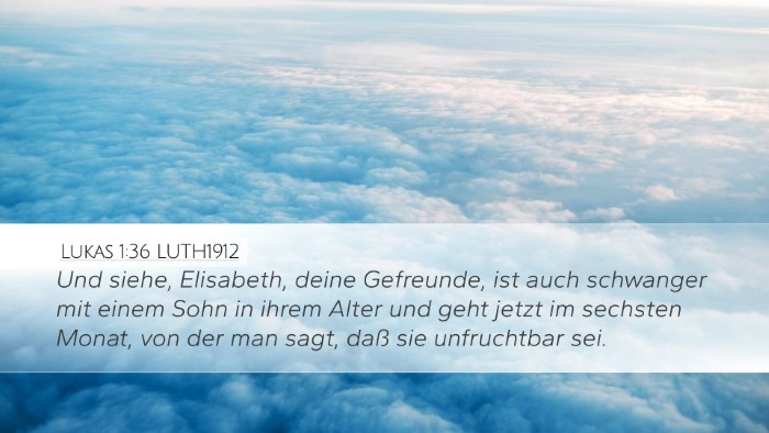 Lukas 1:36 LUTH1912 Bible Verse Image