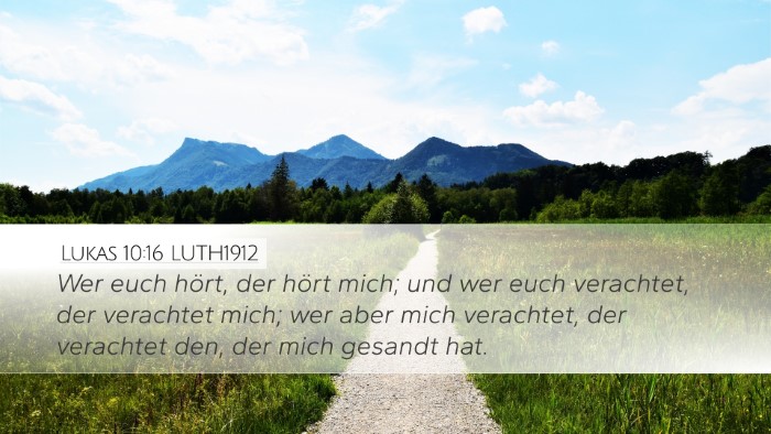 Lukas 10:16 LUTH1912 Bible Verse Image