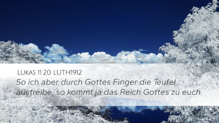 Lukas 11:20 LUTH1912 Bible Verse Image