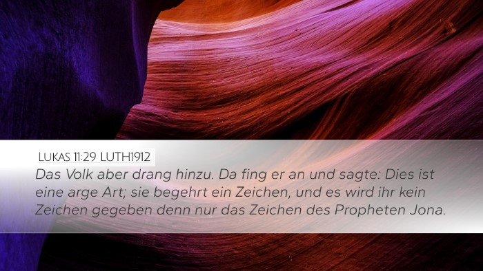 Lukas 11:29 LUTH1912 Bible Verse Image