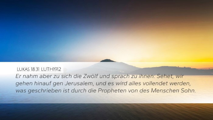 Lukas 18:31 LUTH1912 Bible Verse Image
