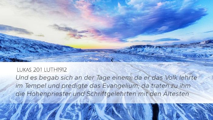 Lukas 20:1 LUTH1912 Bible Verse Image