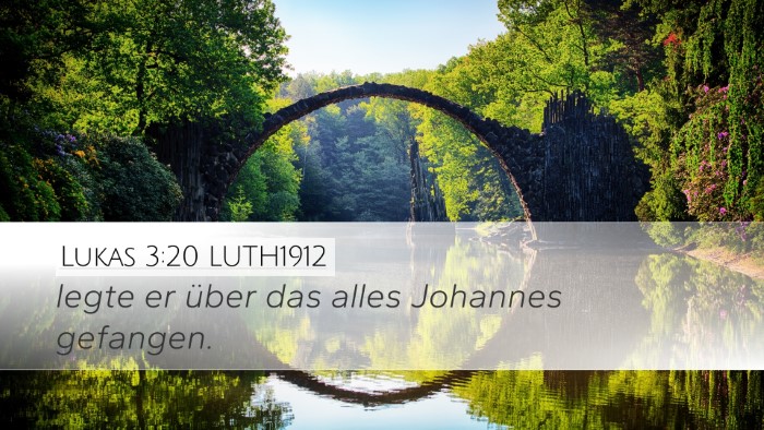 Lukas 3:20 LUTH1912 Desktop Wallpaper - legte er über das alles Johannes - Desktop Bible Verse Wallpaper