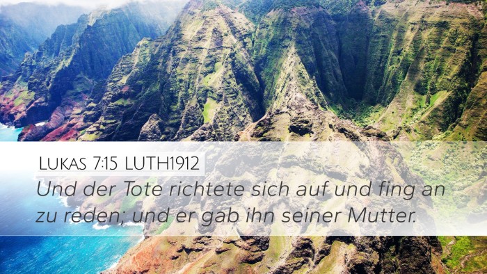 Lukas 7:15 LUTH1912 Bible Verse Image