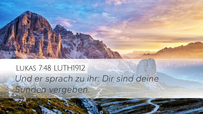 Lukas 7:48 LUTH1912 Bible Verse Image