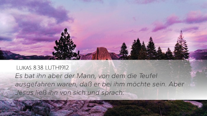 Lukas 8:38 LUTH1912 Bible Verse Image