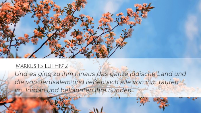 Markus 1:5 LUTH1912 Bible Verse Image