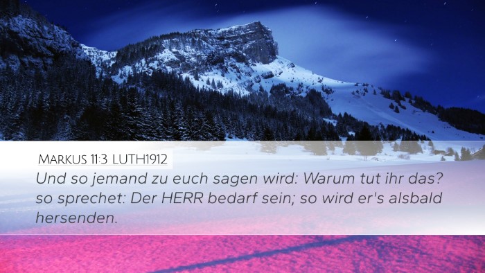 Markus 11:3 LUTH1912 Bible Verse Image