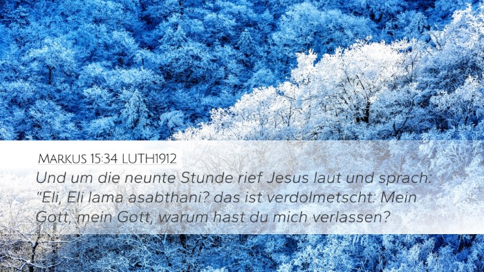 Markus 15:34 LUTH1912 Bible Verse Image