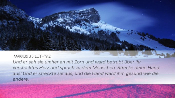 Markus 3:5 LUTH1912 Bible Verse Image