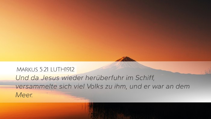Markus 5:21 LUTH1912 Bible Verse Image