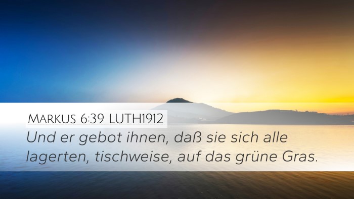 Markus 6:39 LUTH1912 Bible Verse Image