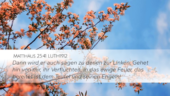 Matthäus 25:41 LUTH1912 Bible Verse Image