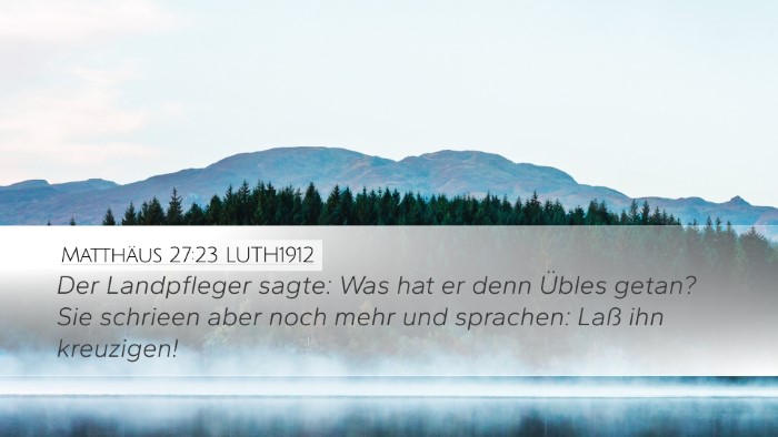 Matthäus 27:23 LUTH1912 Bible Verse Image